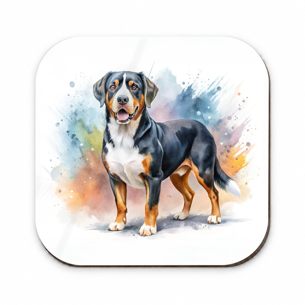 Greater Swiss Mountain Dog Watercolor Style Fridge Magnet