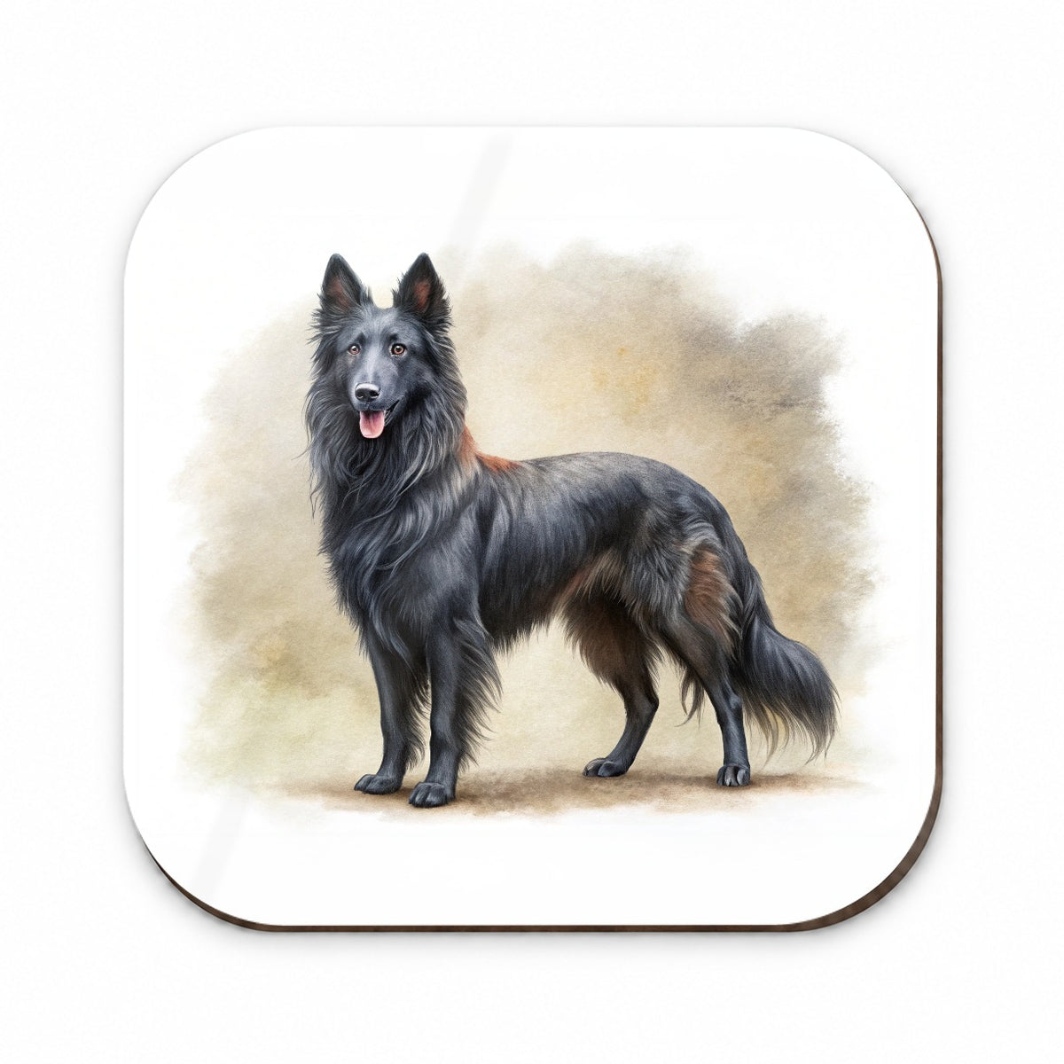 Groenendael Belgian Sheepdog Dog Illustration Fridge Magnet
