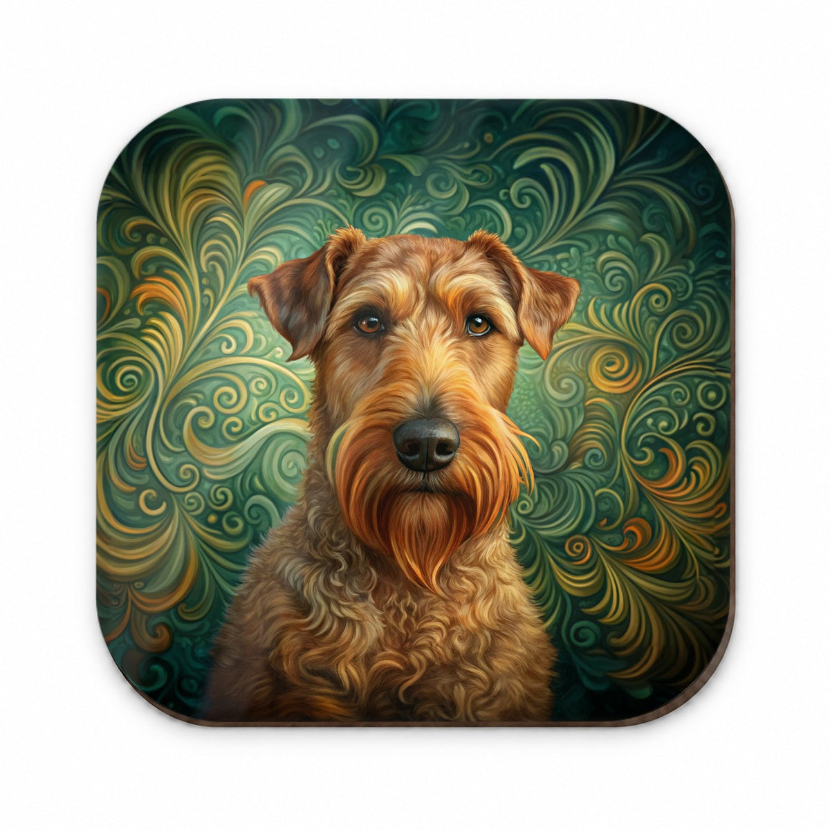 Irish Terrier Dog Art Nouveau Fridge Magnet