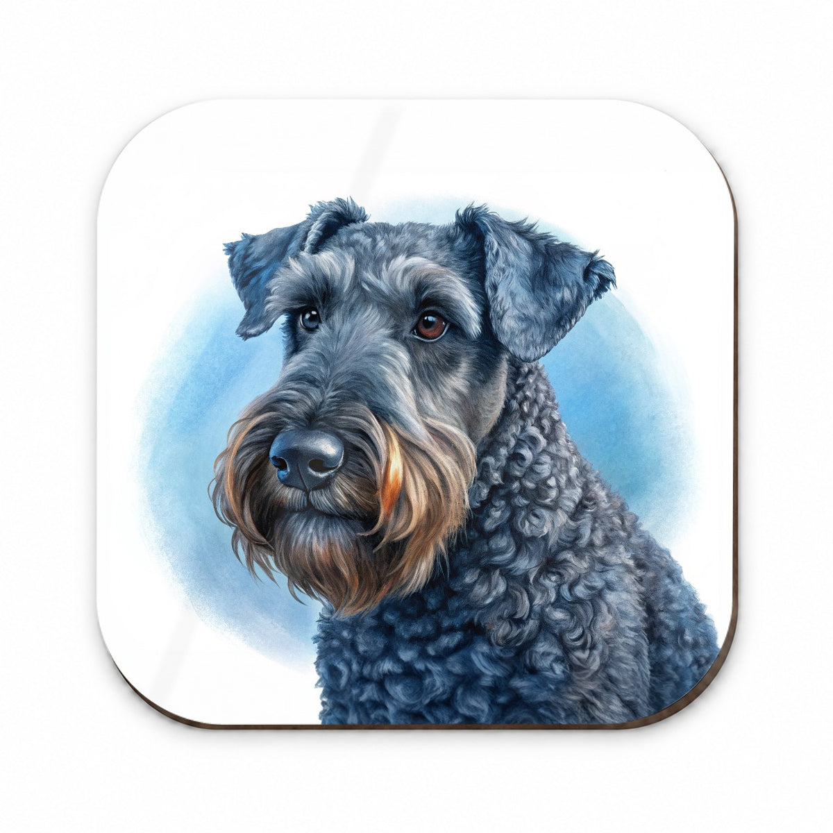 Kerry Blue Terrier Dog Illustration Fridge Magnet