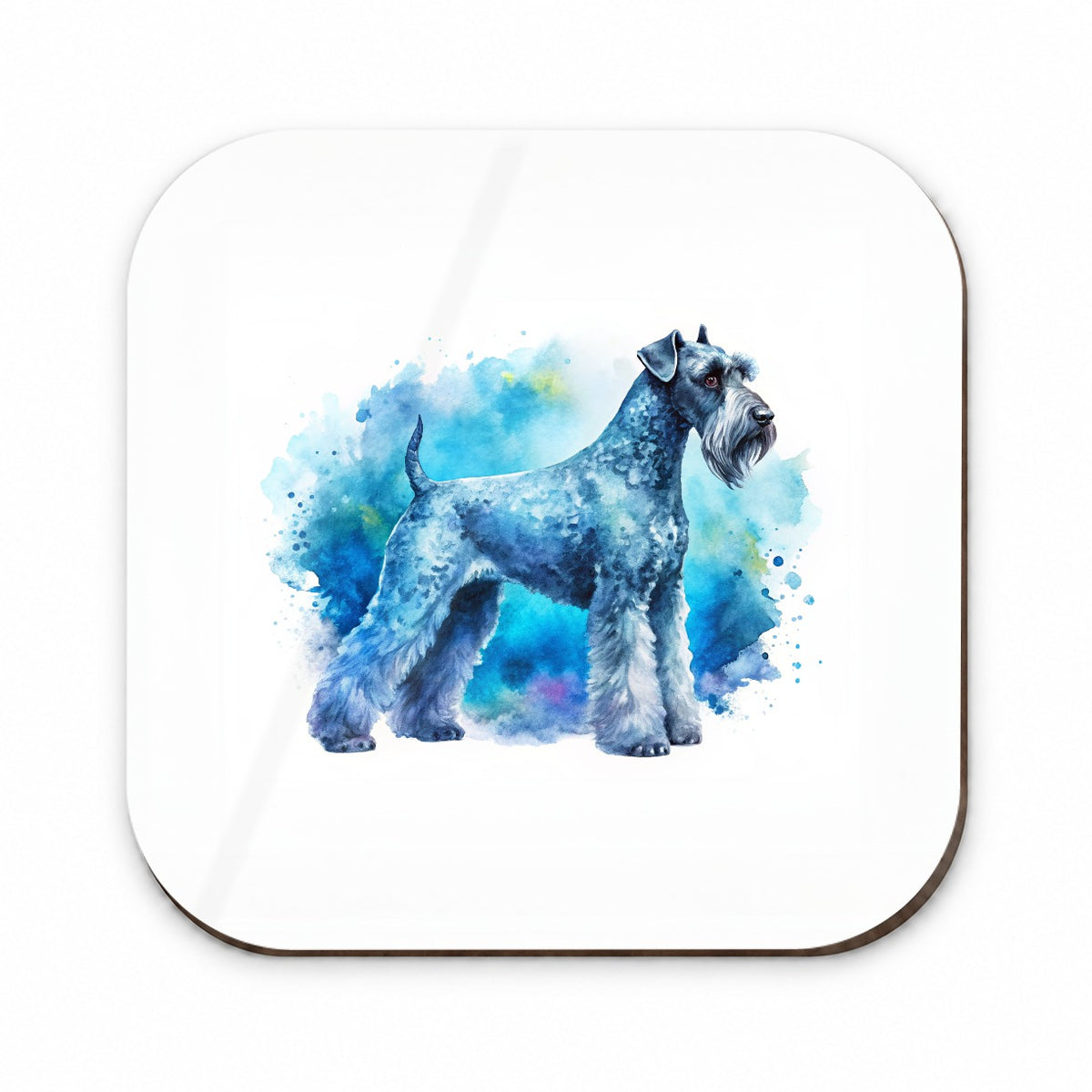 Kerry Blue Terrier Dog Watercolor Style Fridge Magnet