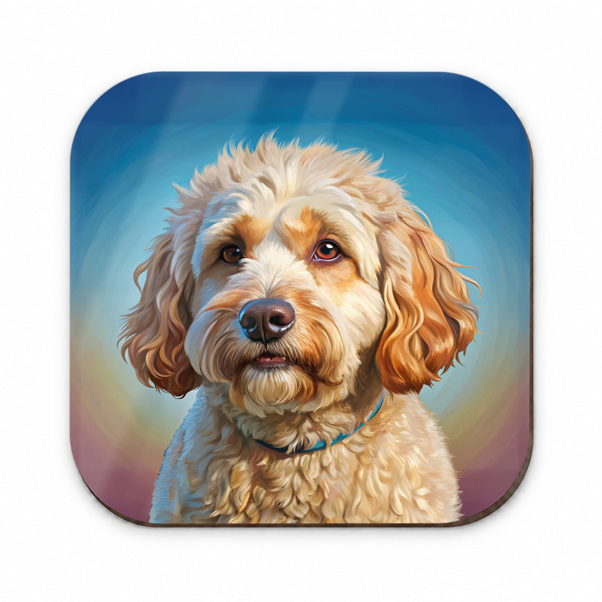 Labradoodle Dog Illustration Fridge Magnet