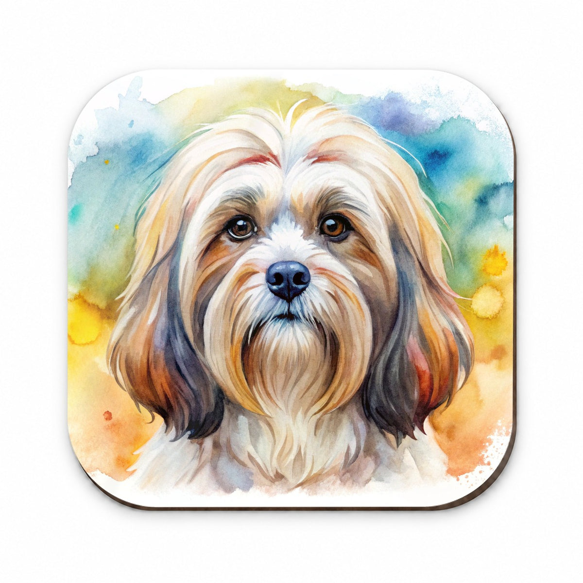 Lhasa Apso Dog Watercolor Style Fridge Magnet