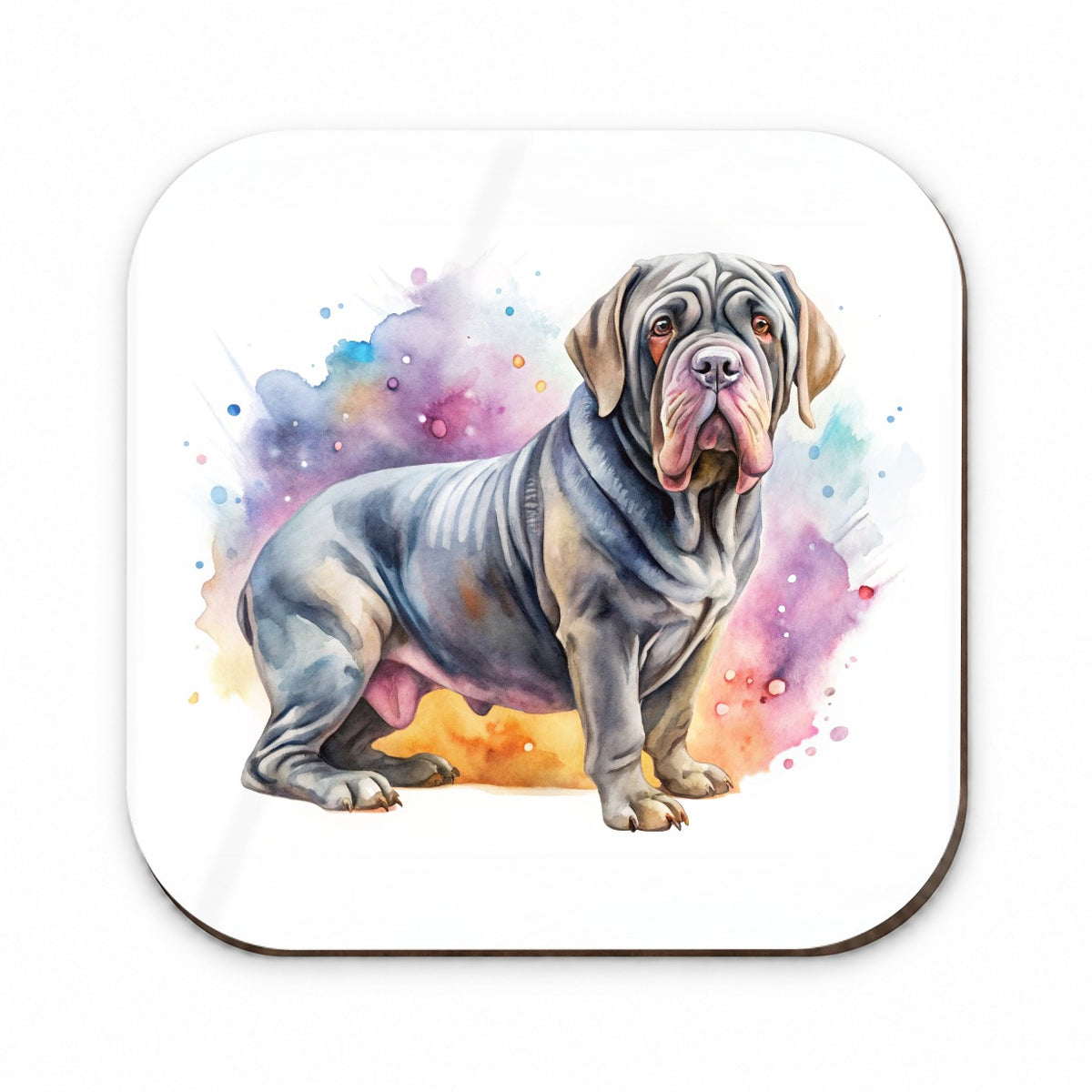 Neapolitan Mastiff Dog Watercolor Style Fridge Magnet