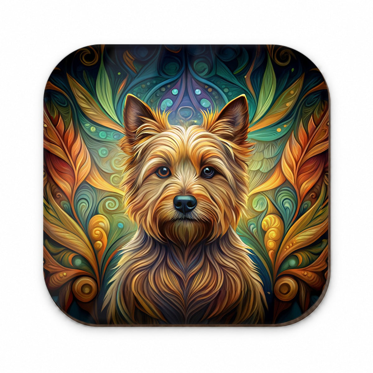 Norwich Terrier Dog Art Nouveau Fridge Magnet