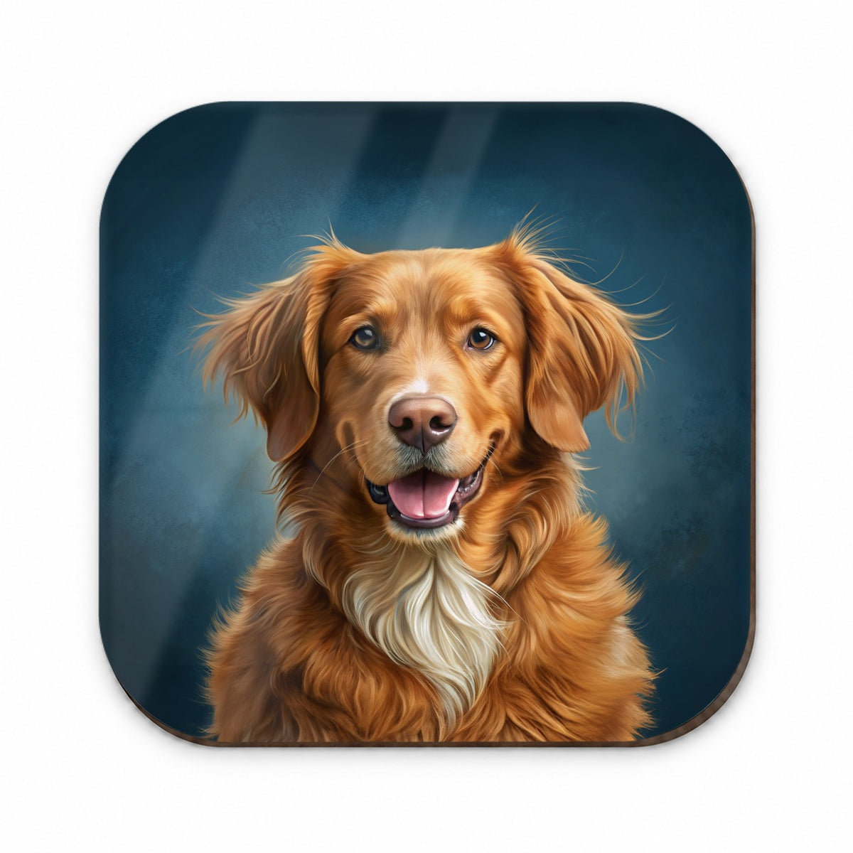 Nova Scotia Duck Tolling Retriever Dog Illustration Fridge Magnet