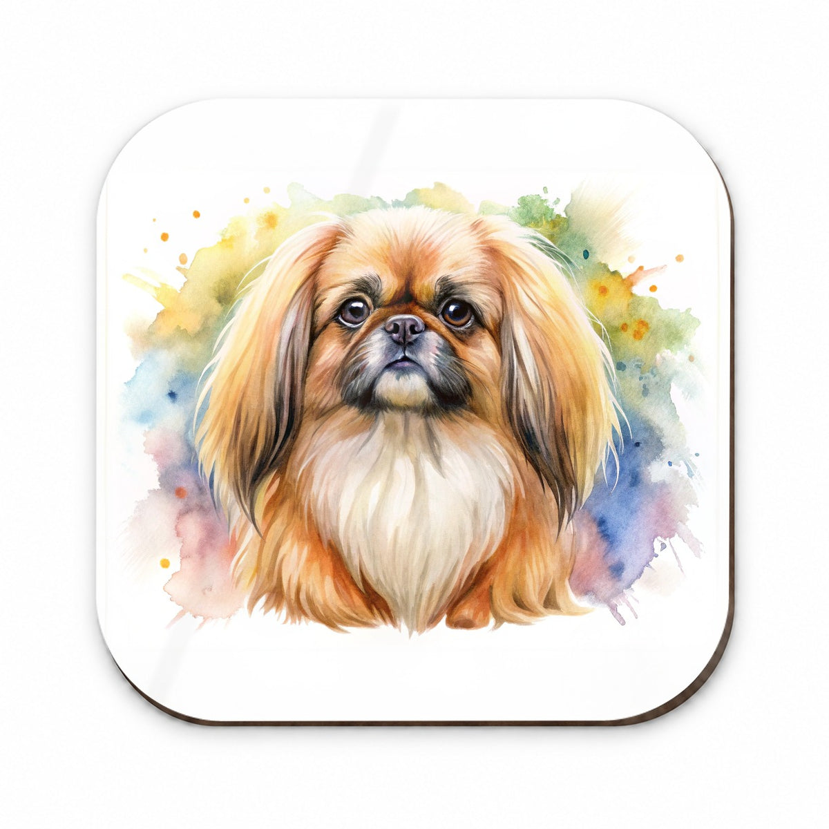 Pekingese Dog Watercolor Style Fridge Magnet