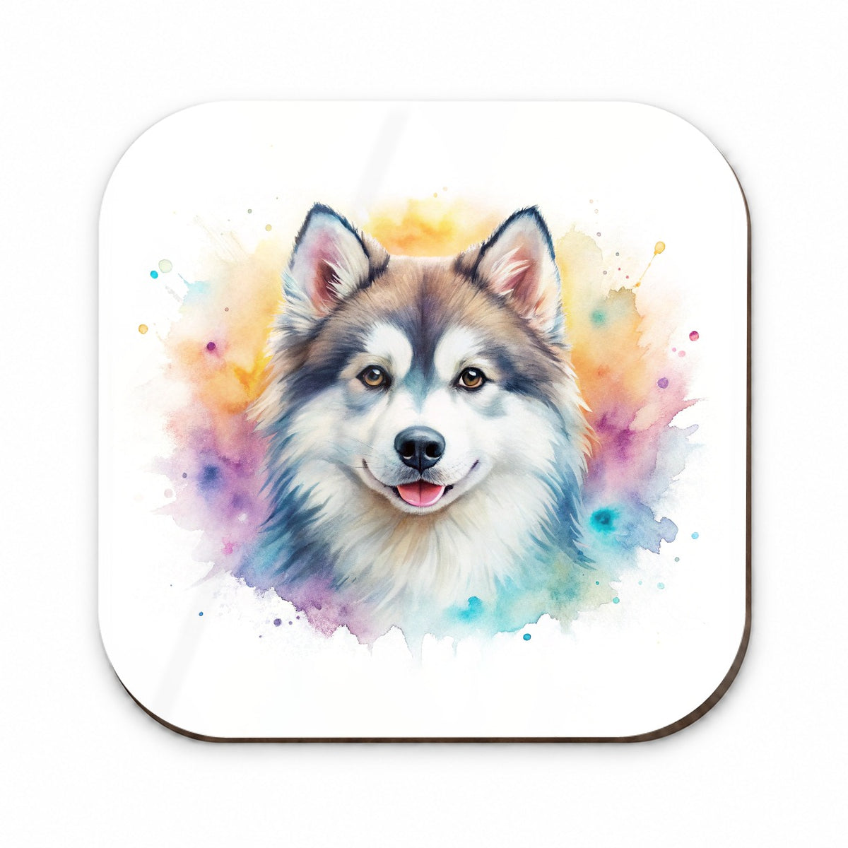 Pomsky Dog Watercolor Style Fridge Magnet