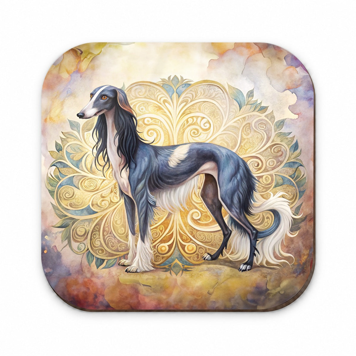 Saluki Dog Art Nouveau Fridge Magnet
