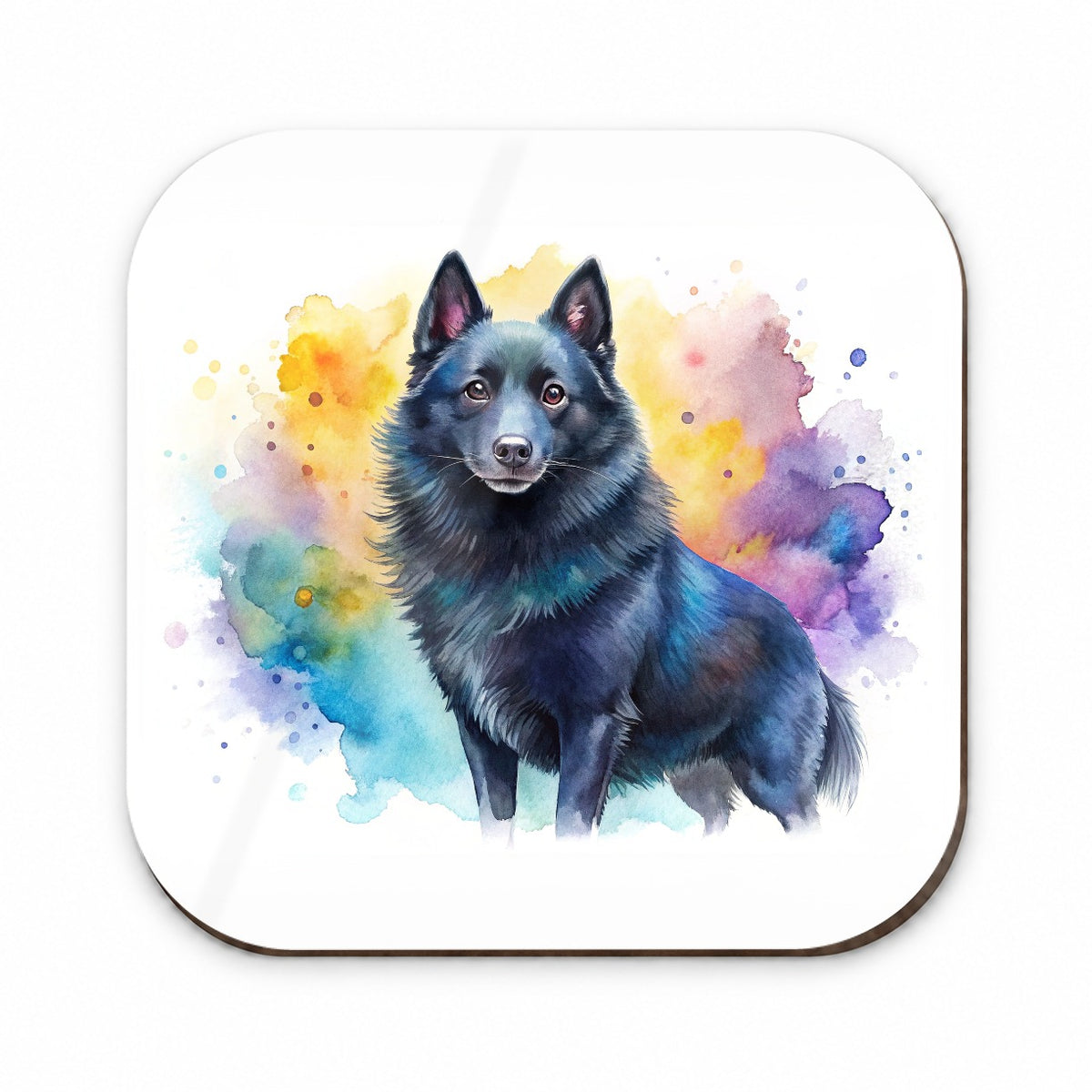 Schipperke Dog Watercolor Style Fridge Magnet