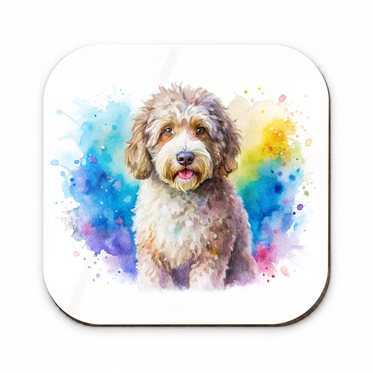 Spanish Water Dog Watercolor Style Fridge Magnet