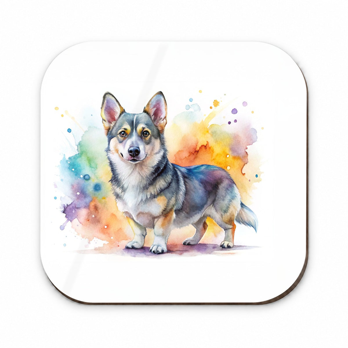 Swedish Vallhund Dog Watercolor Style Fridge Magnet