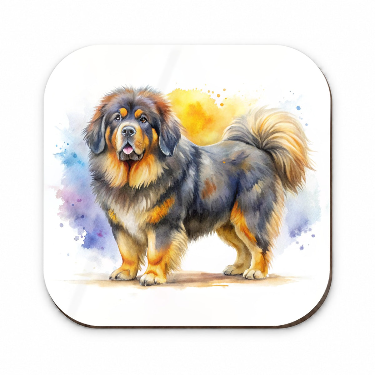 Tibetan Mastiff Dog Watercolor Style Fridge Magnet
