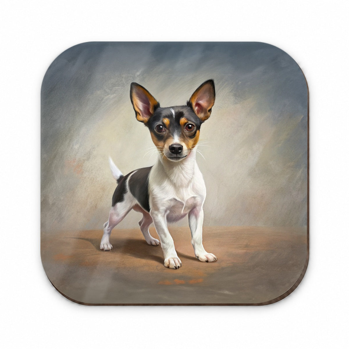 Toy Fox Terrier Dog Illustration Fridge Magnet