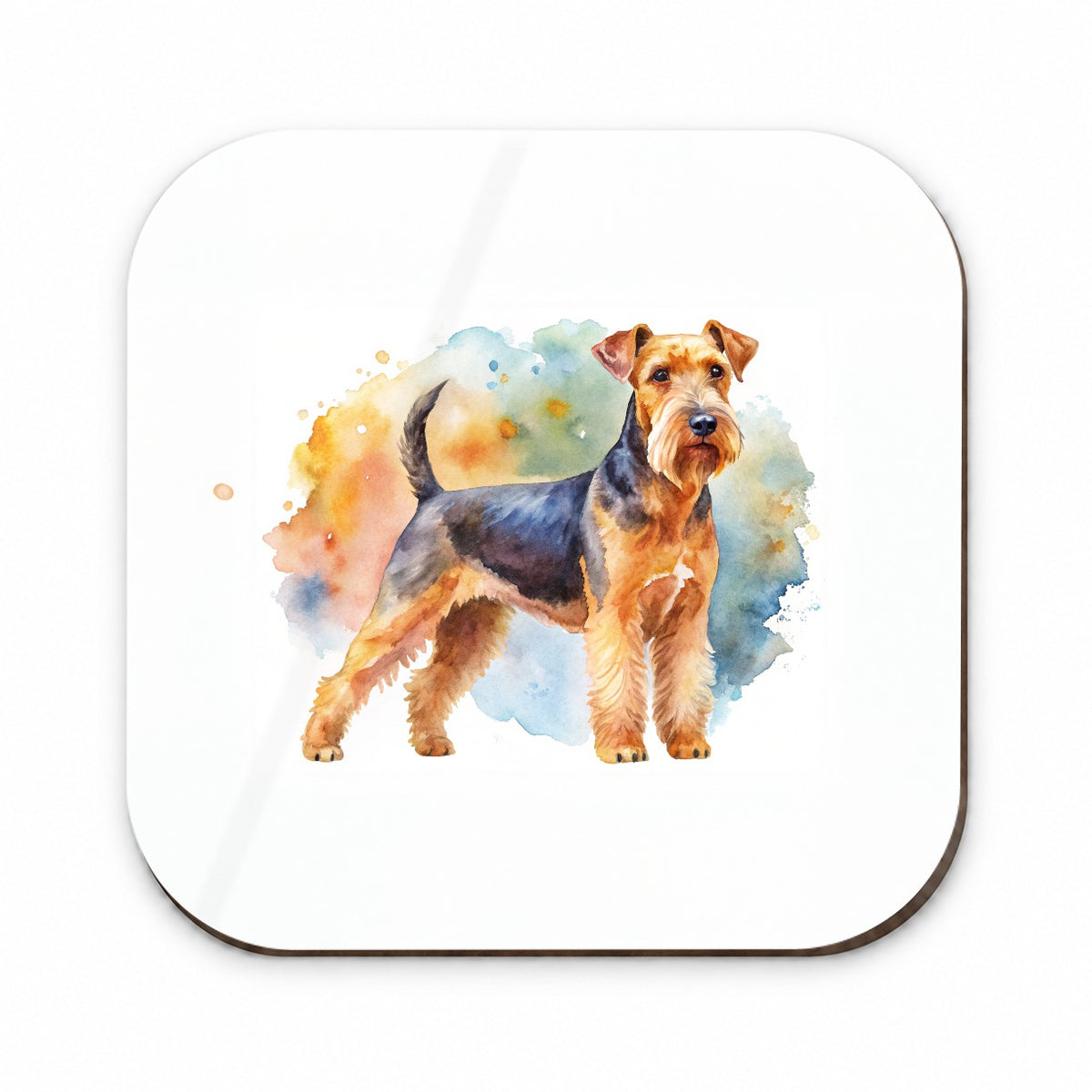 Welsh Terrier Dog Watercolor Style Fridge Magnet