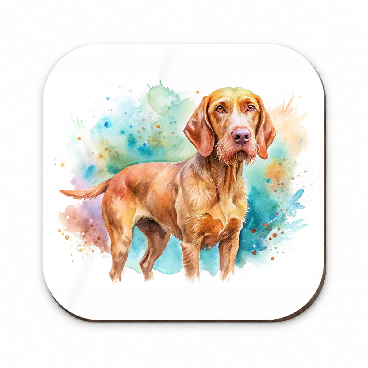 Wirehaired Vizsla Dog Watercolor Style Fridge Magnet