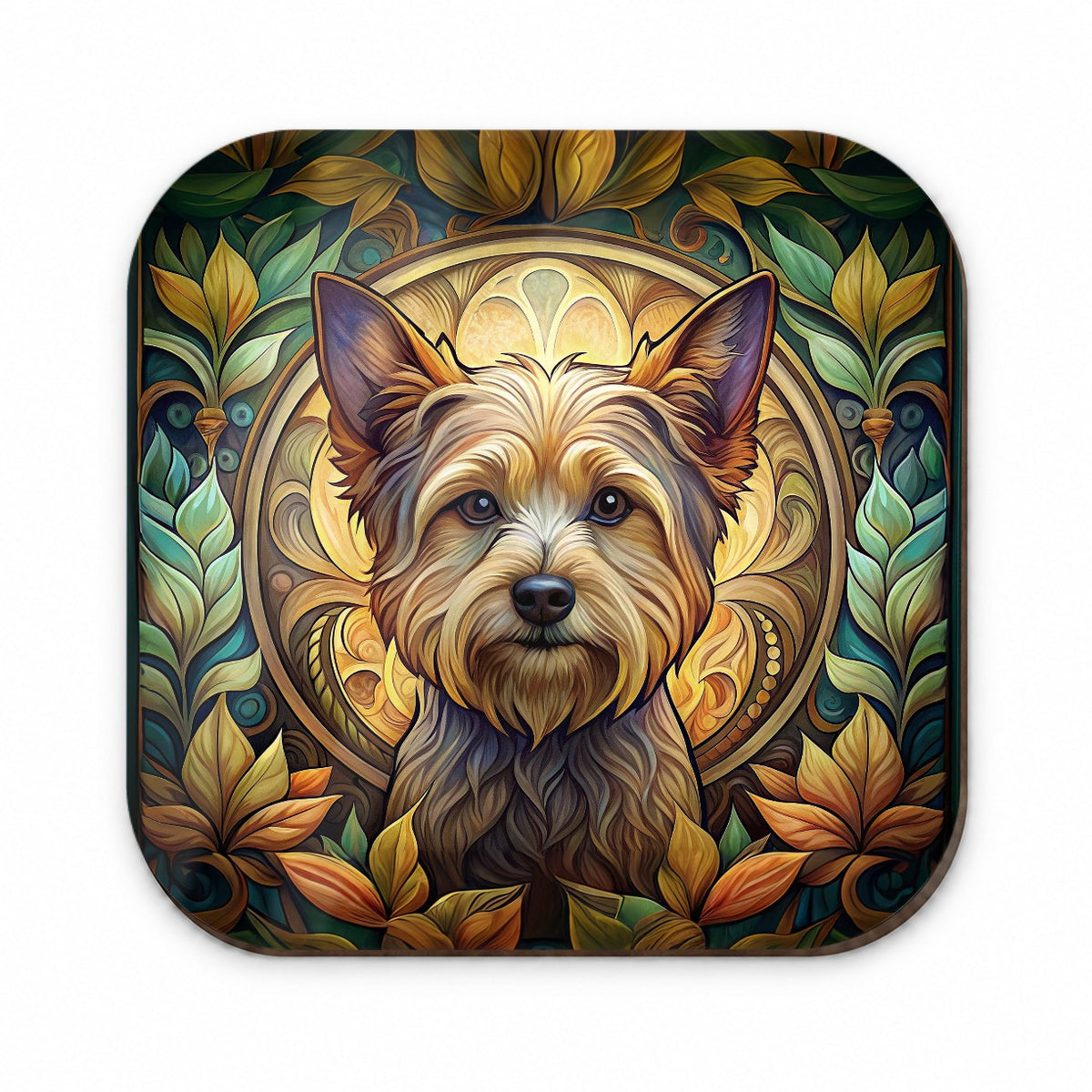 Yorkipoo Dog Art Nouveau Fridge Magnet