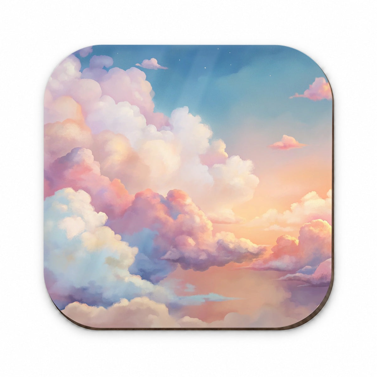 Cloudy Sky Pastel Colors Fridge Magnet