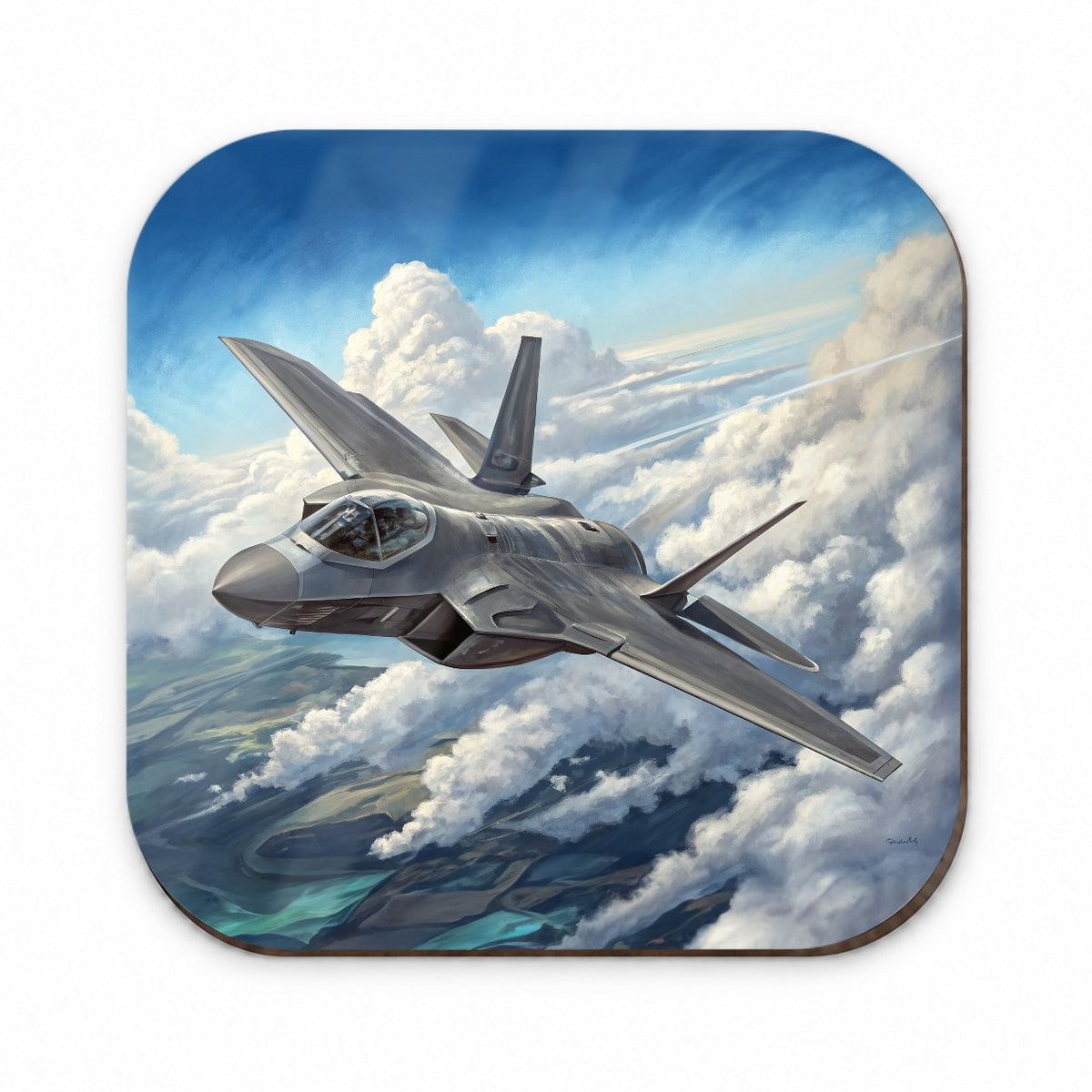 F-35 Lightning II Plane in Flight Air Force Navy Marines Fridge Magnet