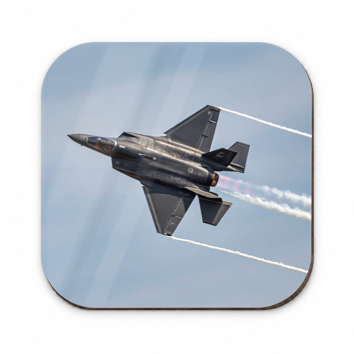 F-35 Plane Afterburners Streaking Through Sky Fridge Magnet
