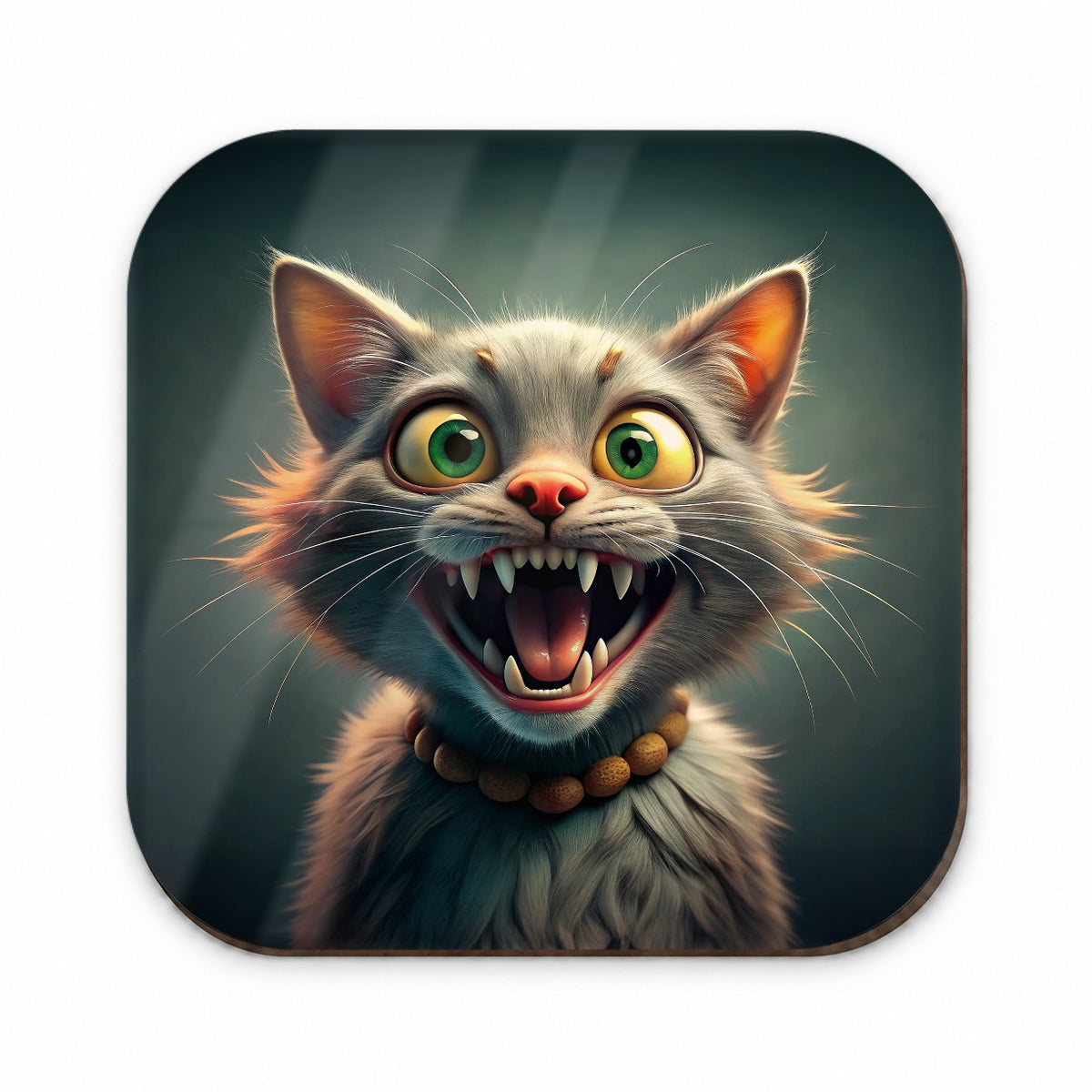 Funny Crazy Cat Fridge Magnet