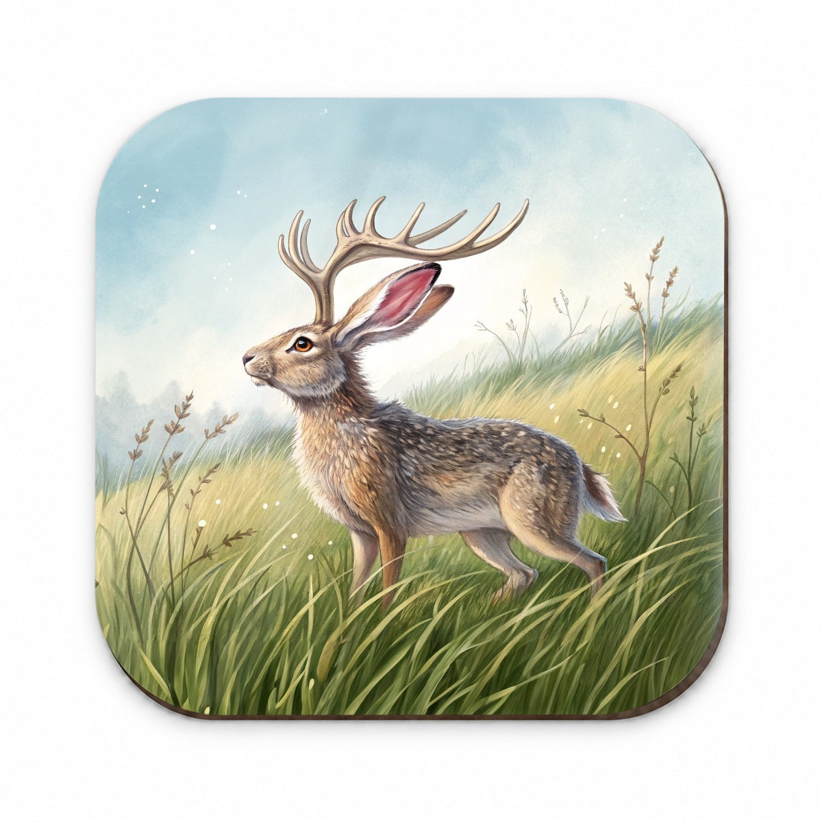 Jackalope Illustration Fridge Magnet
