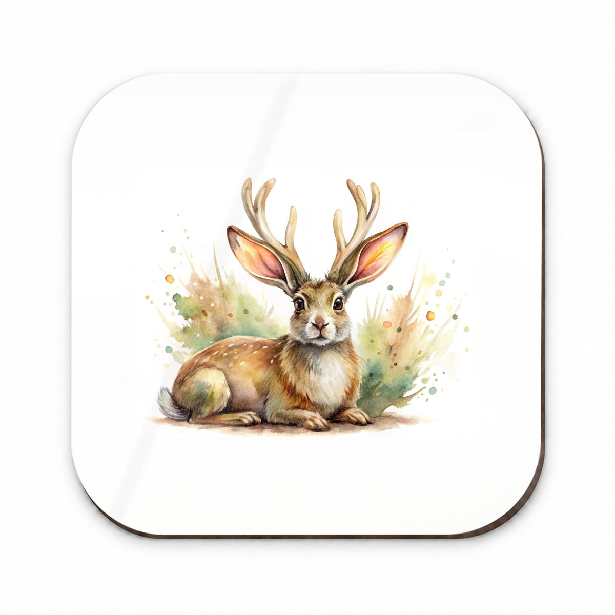 Jackalope Watercolor Fridge Magnet