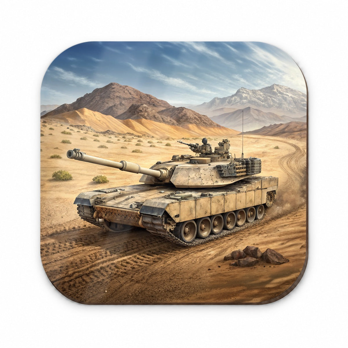 M1 Abrams Tank in the Desert Fridge Magnet