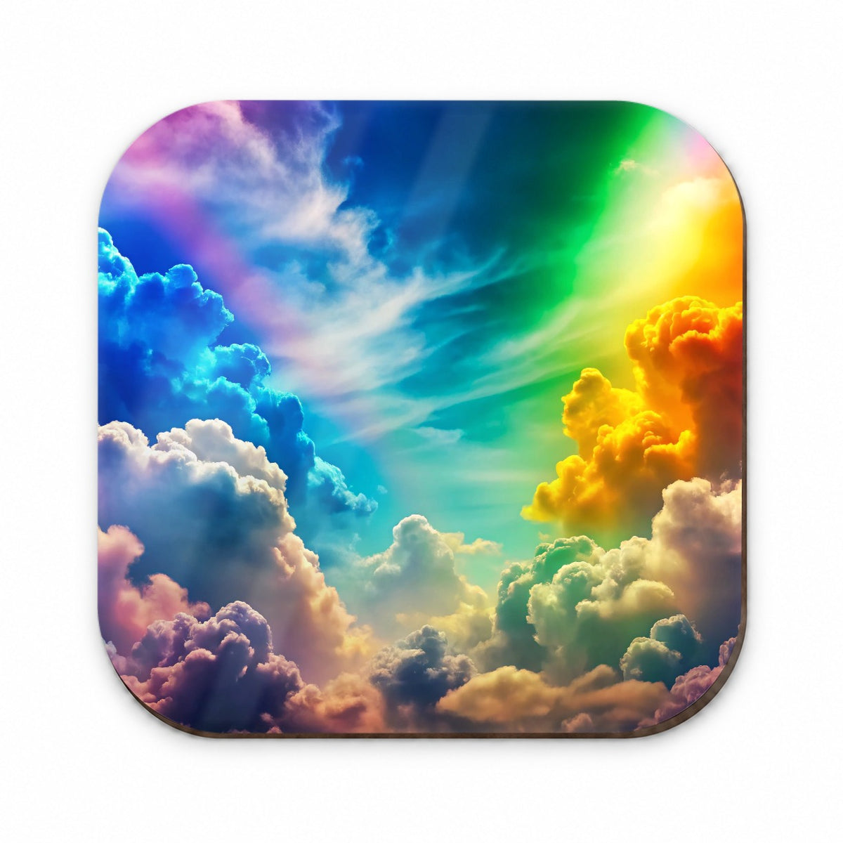 Rainbow Clouds Fridge Magnet