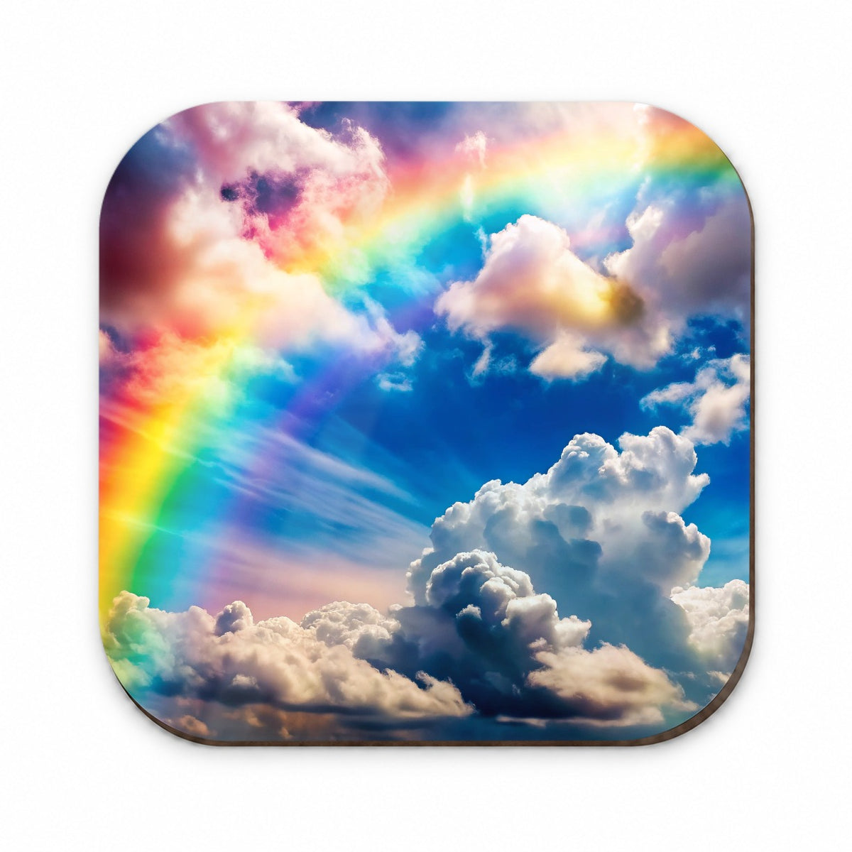 Rainbow in Cloudy Sky Fridge Magnet