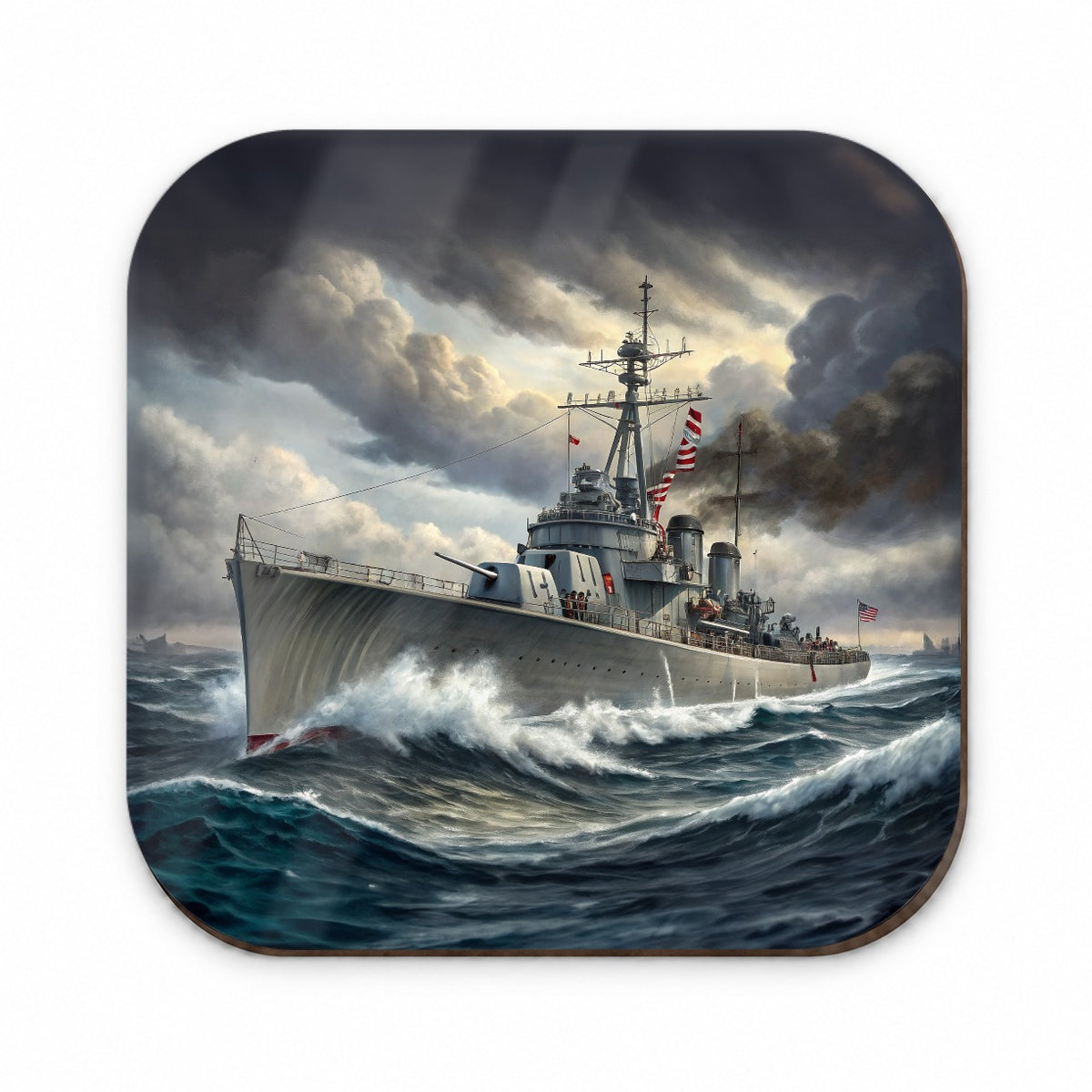 WWII Navy Destroyer Fridge Magnet