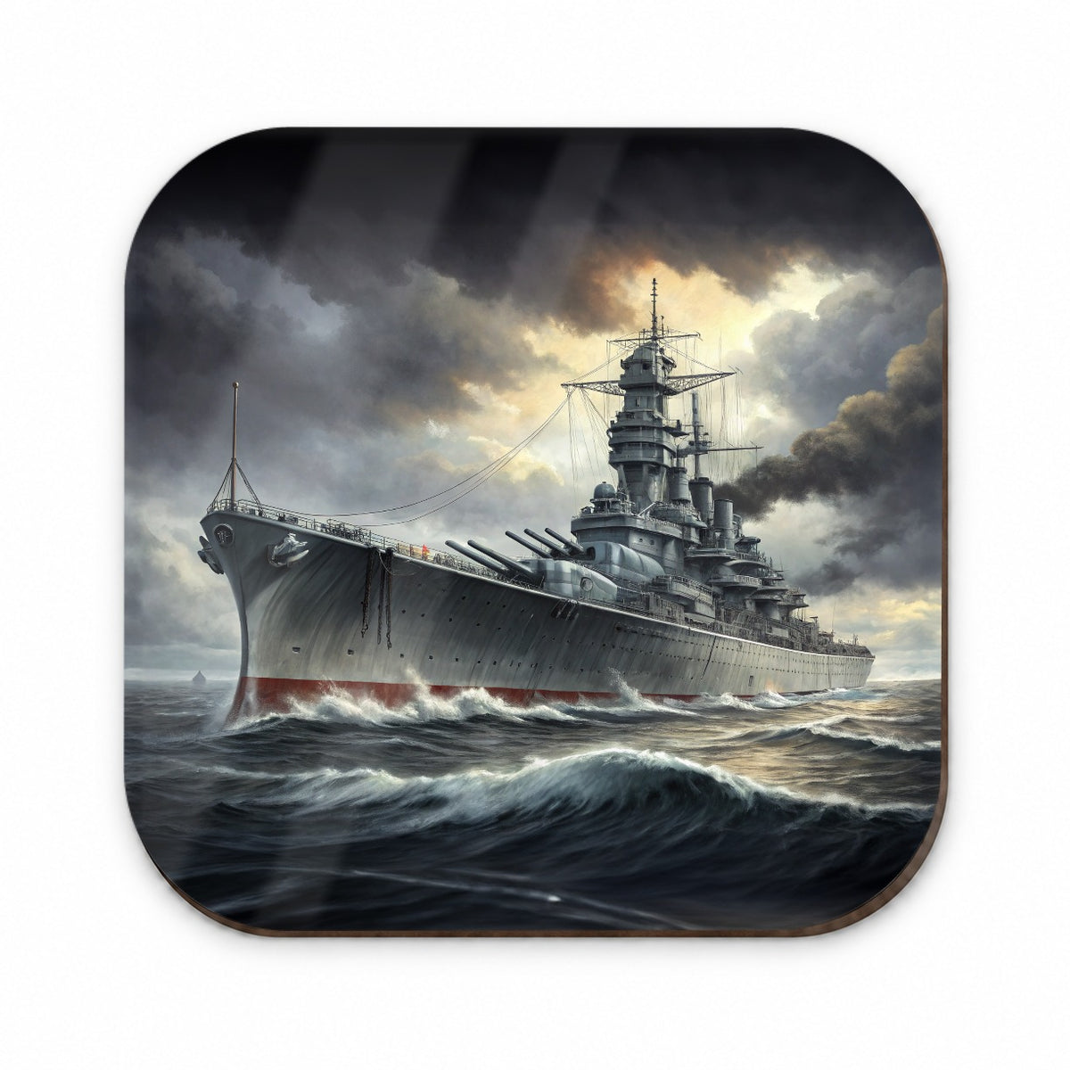WWII Yamato-Class Battleship At Sea Fridge Magnet