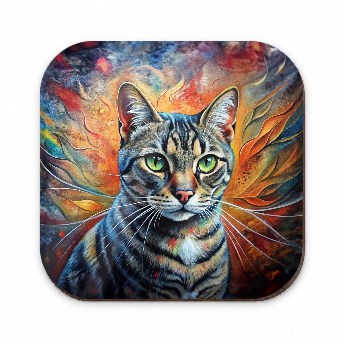 American Shorthair Cat Abstract Art Fridge Magnet