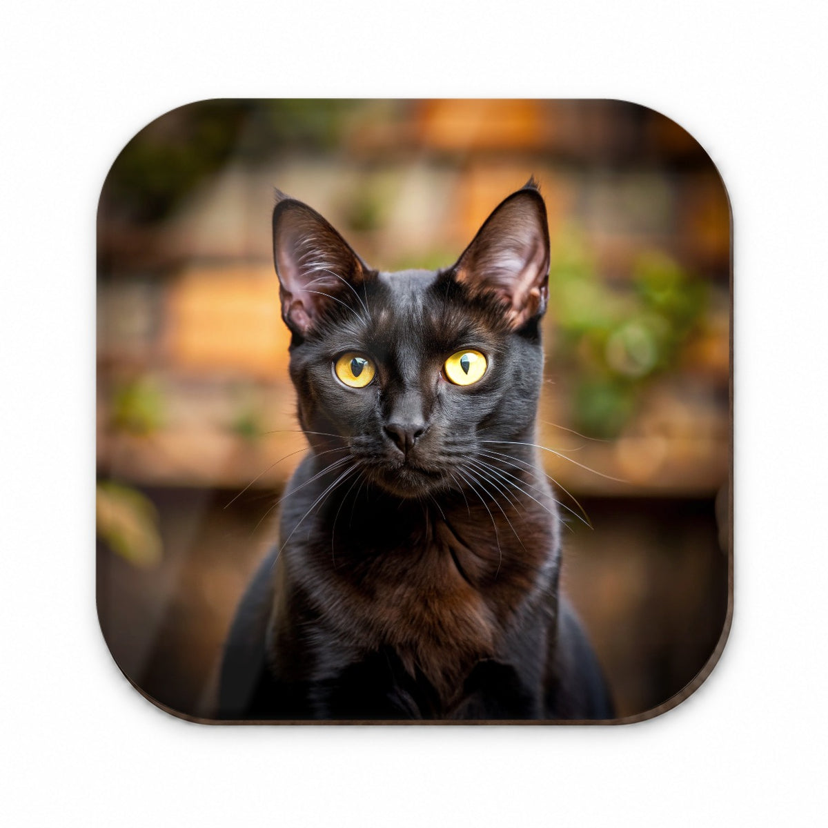 Bombay Black Cat Photo Fridge Magnet
