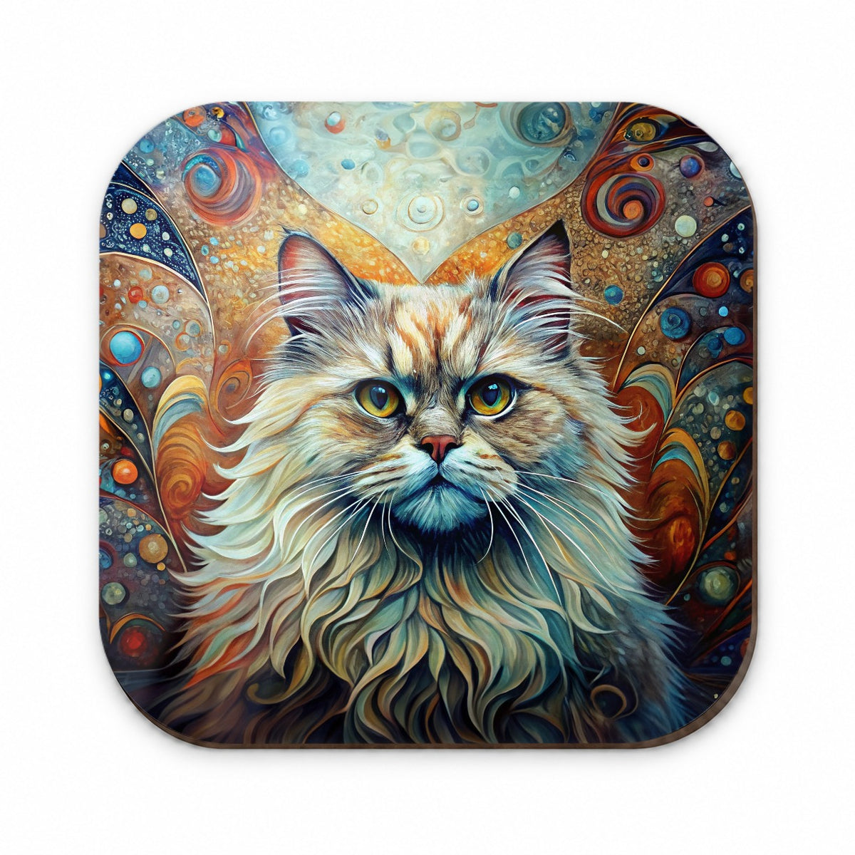 Classic Persian Cat Abstract Art Fridge Magnet