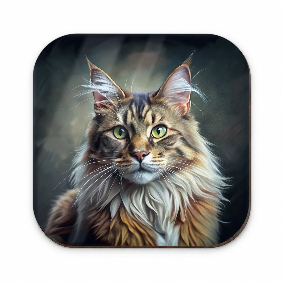 Maine Coon Cat Illustration Fridge Magnet
