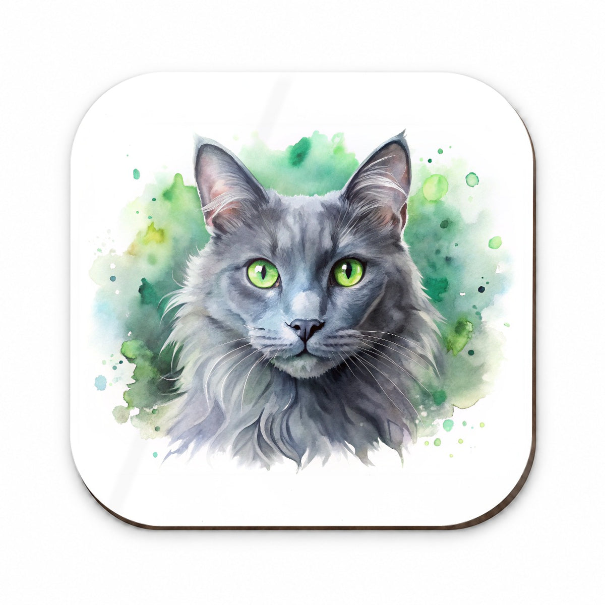 Nebelung Cat Watercolor Style Fridge Magnet