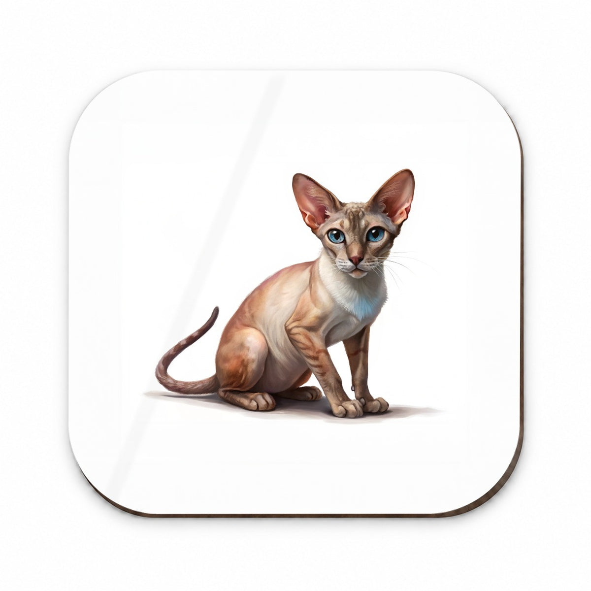Oriental Shorthair Cat Illustration Fridge Magnet