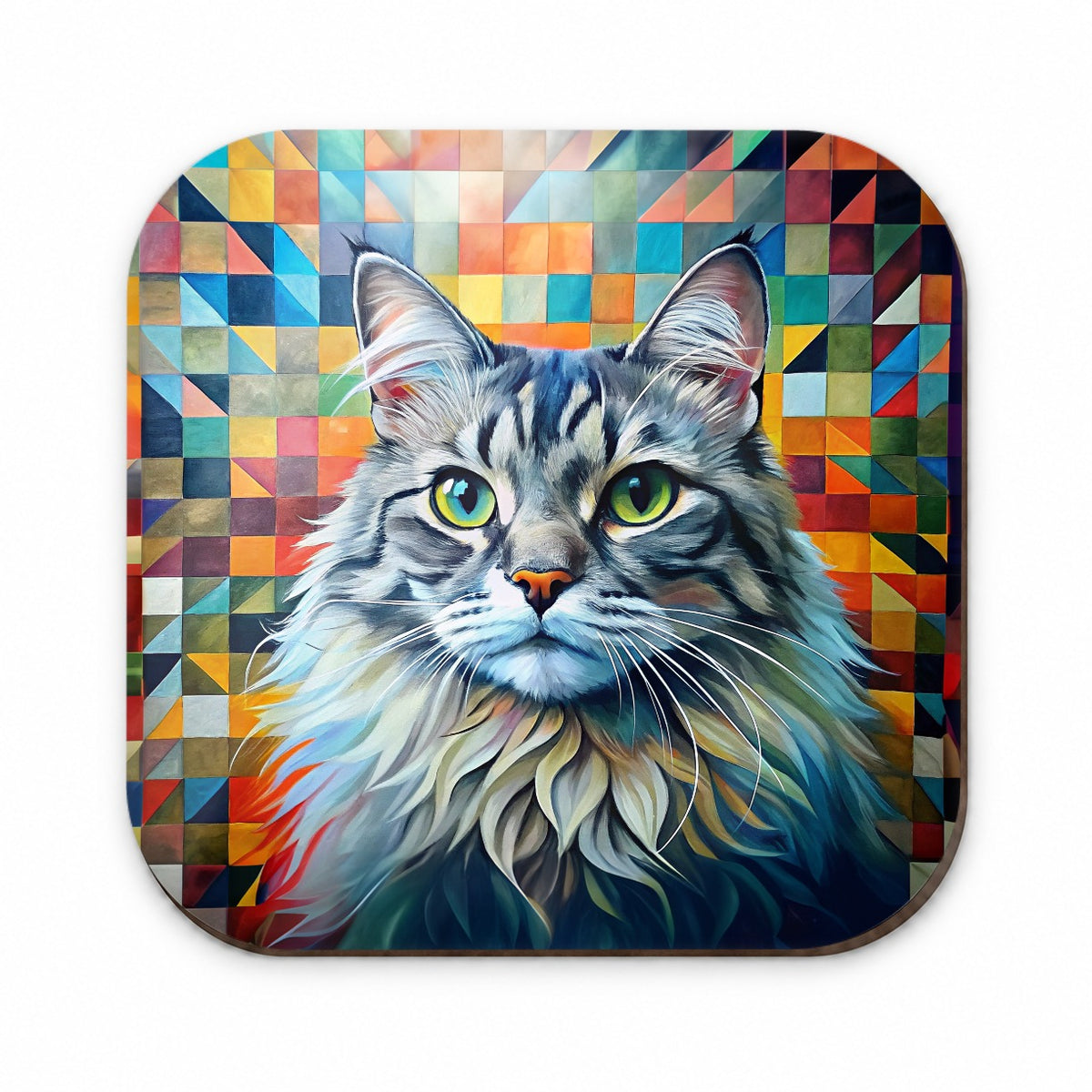 Ragamuffin Cat Abstract Art Fridge Magnet