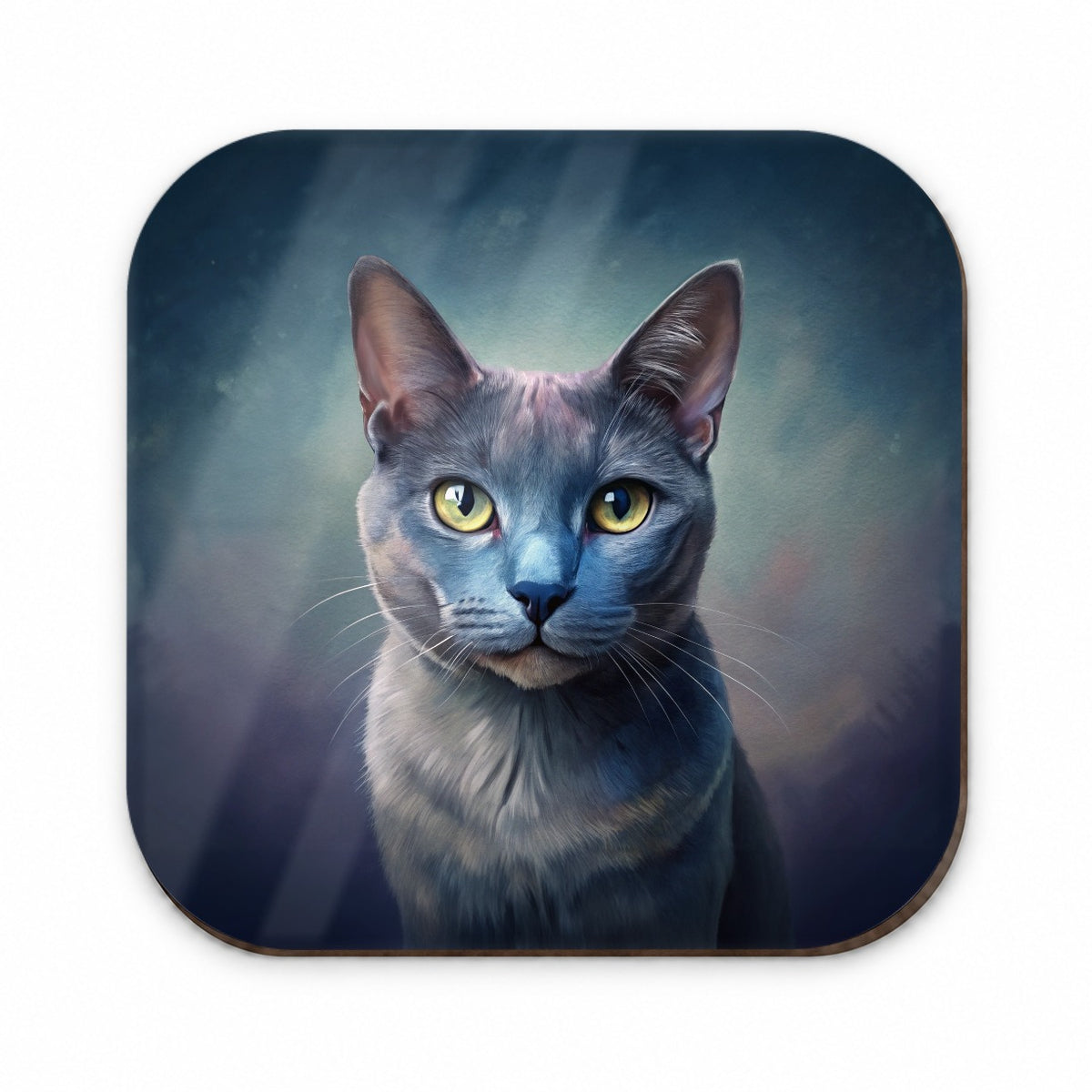 Russian Blue Cat Illustration Fridge Magnet