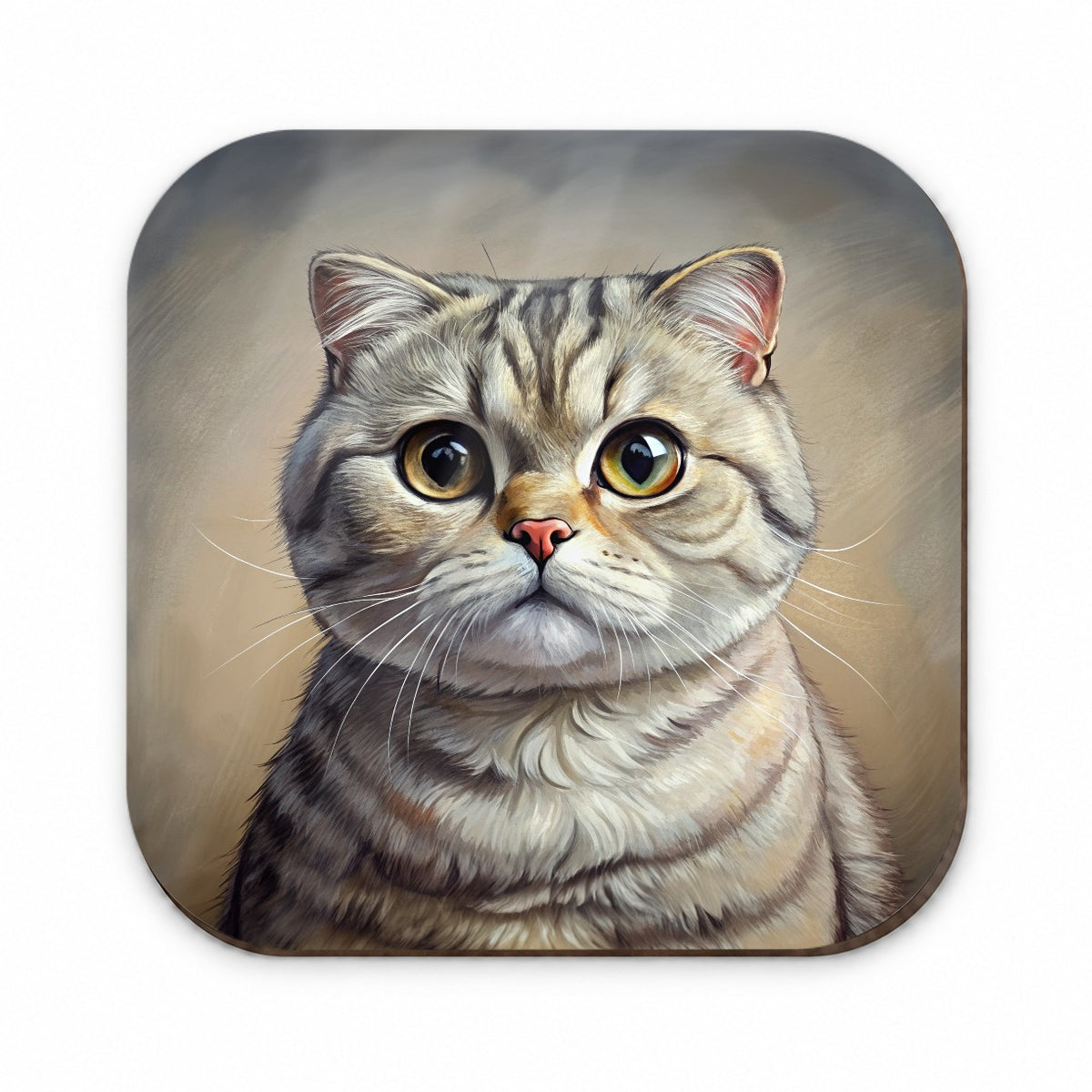 Scottish Fold Cat Illustration Fridge Magnet