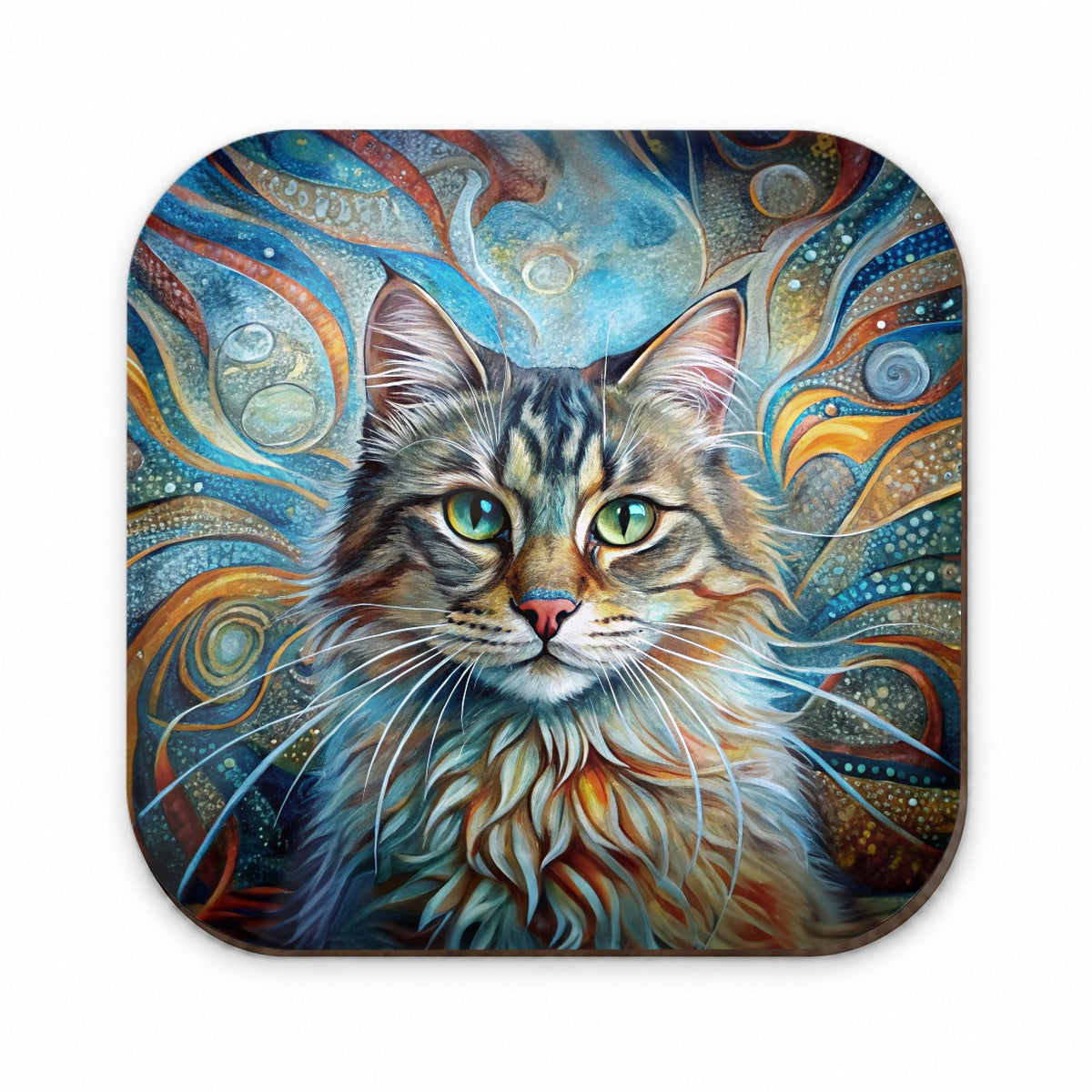 Siberian Cat Abstract Art Fridge Magnet