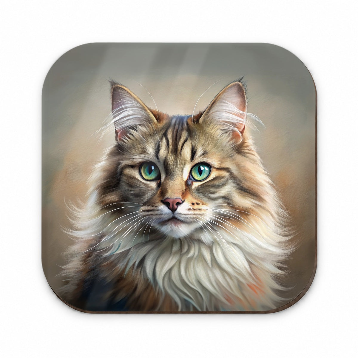 Siberian Cat Illustration Fridge Magnet