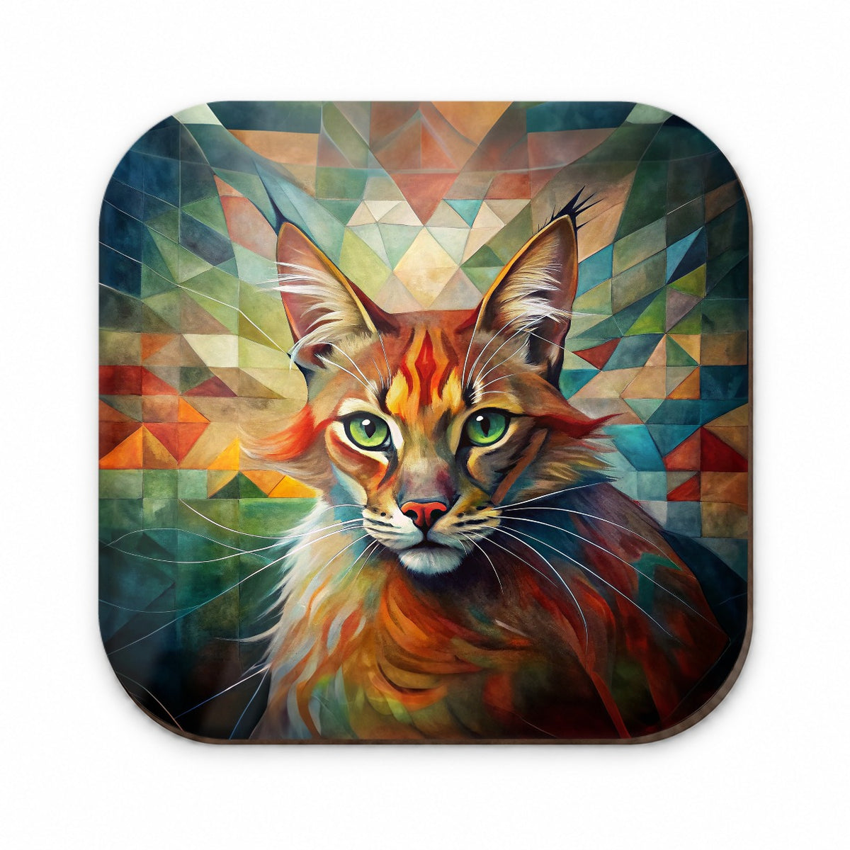 Somali Cat Abstract Art Fridge Magnet