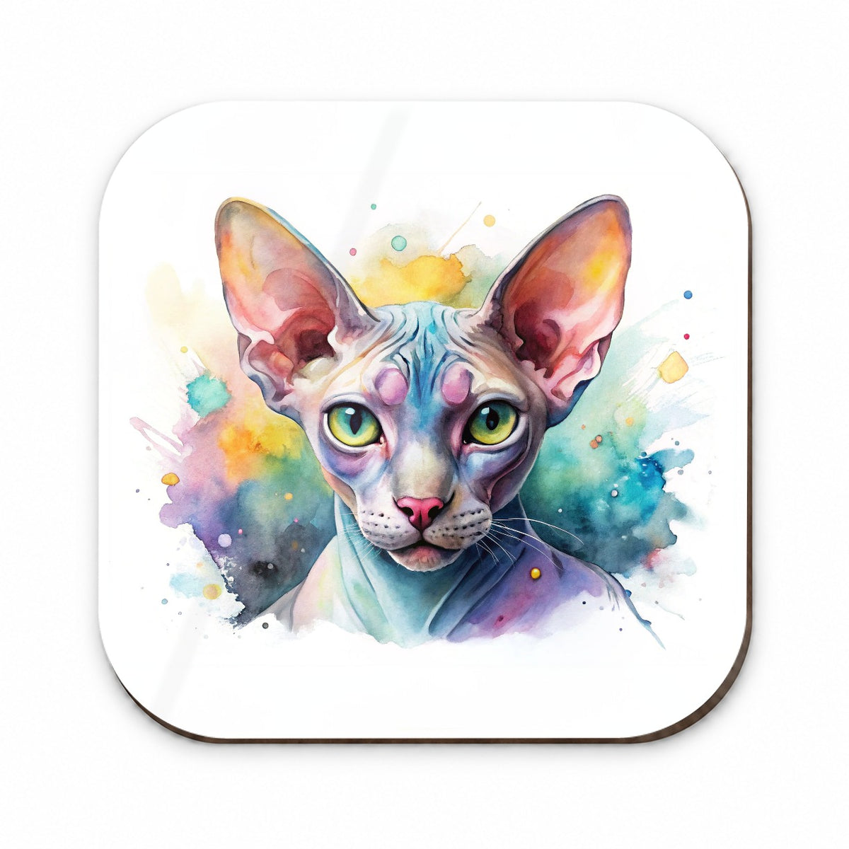 Sphynx Cat Watercolor Style Fridge Magnet