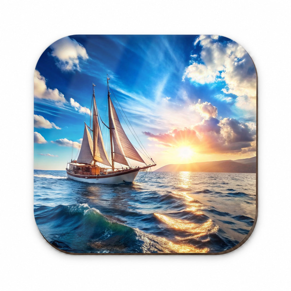 Sailboat On The Ocean Fridge Magnet
