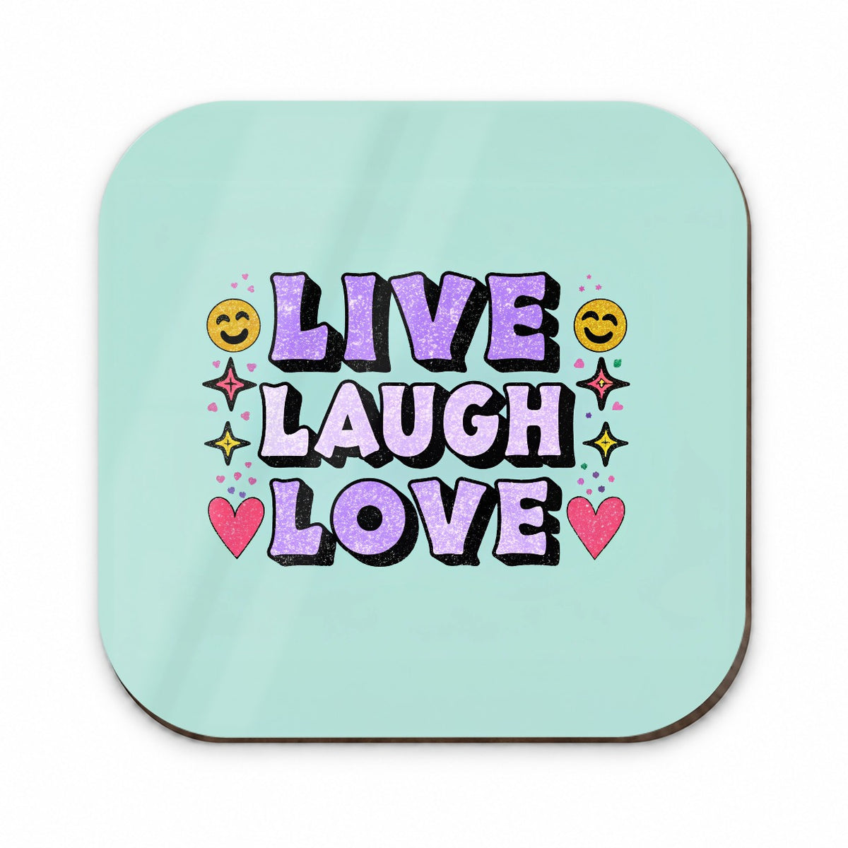 Live Laugh Love Funny Faces Hearts Fridge Magnet