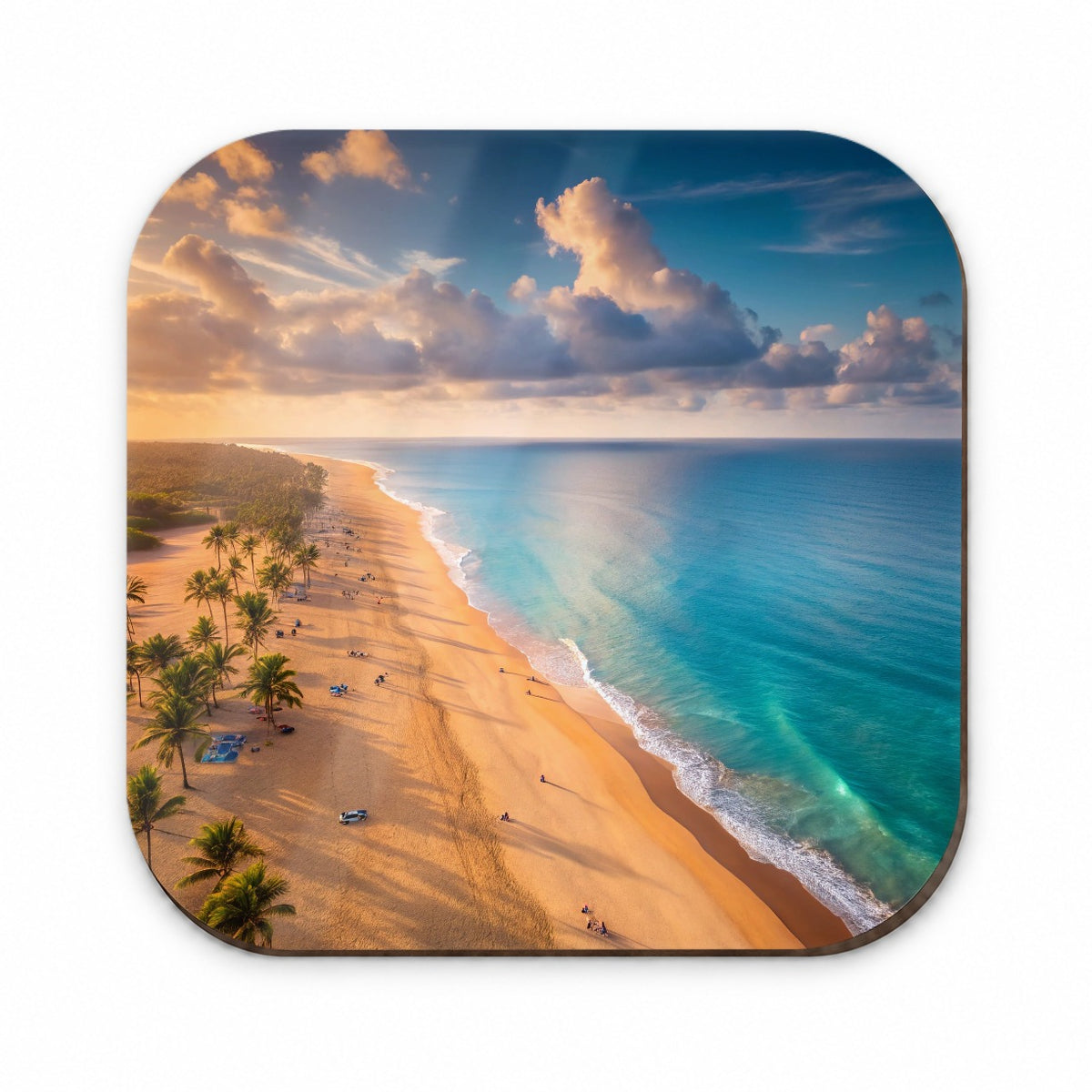 Aerial Beach Ocean View Island Vacation Fridge Magnet