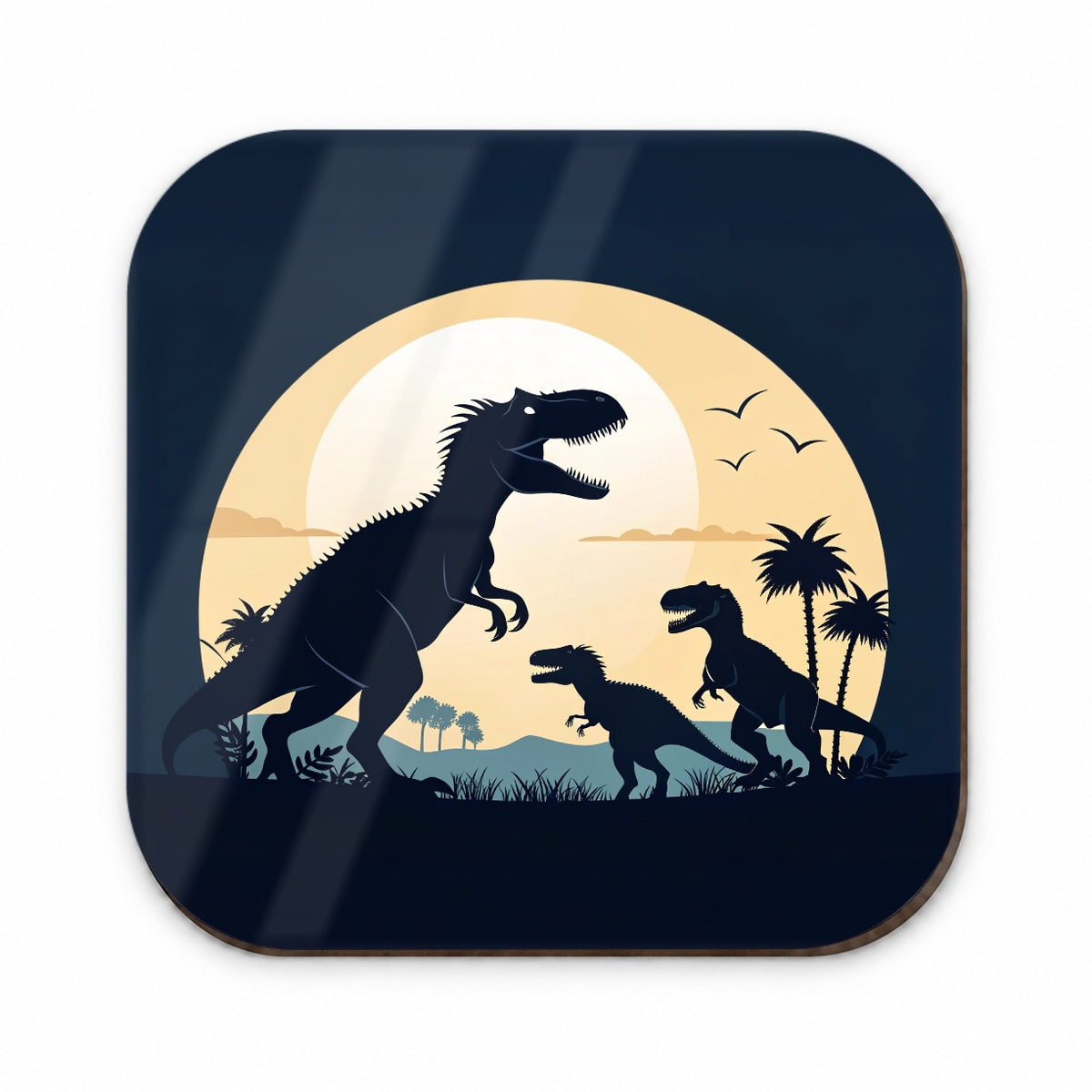 Allosaurus Silhouettes Dinosaurs Fridge Magnet