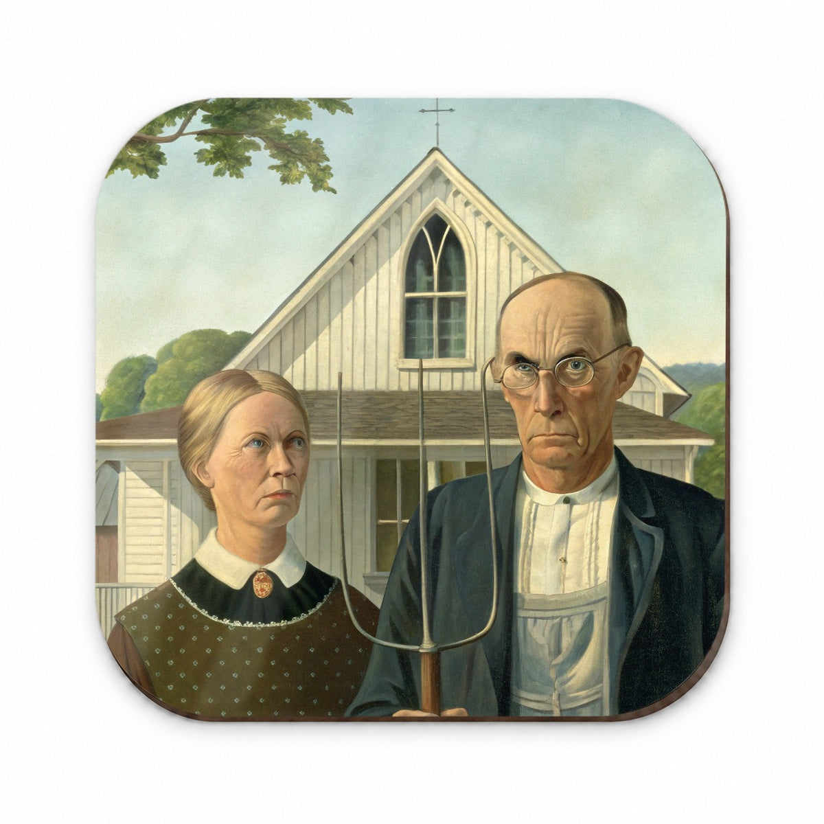 American Gothic Grant Wood Painting Inspired Fridge Magnet